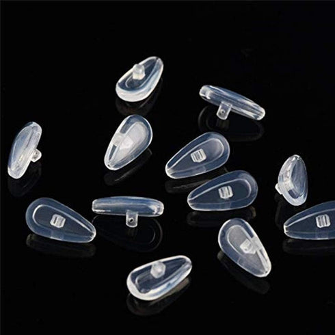 Eyeglass Nose Pads Screw-in Repair Kit, Anti-Slip Soft Silicone Air Chamber Bag with Screws and Screwdriver for Glasses