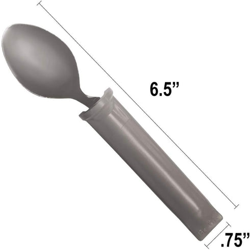 Set, 4-Piece Rehabilitation Advantage Swivel Utensil Adaptive Cutlery with Rotating Handles for Easier Eating
