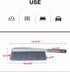 Tian Chen Hand Broom - 14 Inch Large Counter Duster with Stiff Plastic Bristle Brush for Home and Shop (Gray)