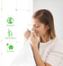 Teivio 100 Counts 2.5 Gallon Strong Trash Bags, Clear Garbage Bags for Bathroom Home Office Kitchen