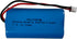 AOLIKES 7.4v Rechargeable li-ion Batteries 2600mAh, Power Cell with XH2.54-2 Pin Plug, DIY Batteries 18650 2S1P Li-ion Batteries Pack Support 3C Continuous Discharge
