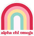 Sorority Shop Alpha Chi Omega Rainbow Air Freshener - 2/Pack, Flowers & Sunshine Scent, Hanging Air Freshener