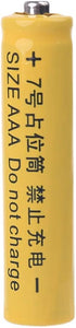 JSGHGDF 4Pcs 10440 Lr03 Dummy Setup No Power AAA Fake Battery for Shell Placeholder Cylinder Conductor for AAA Battery