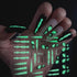 6 Sheets Halloween Nail Art Stickers, Luminous 3D Self Adhesive Glow in The Dark Designs for Halloween Nail Decorations