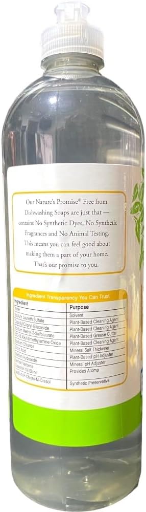 Nature's Promise Liquid Dish Soap, Lemon Verbena, 24 Fl Oz