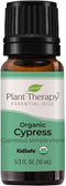 Plant Therapy Organic Cypress Essential Oil - 10 mL (1/3 oz) - 100% Pure, Undiluted, Therapeutic Grade