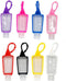 Skydume Snadulor 3 Pcs Empty Hand Sanitizer Holder Keychain Travel Size Plastic Clear