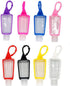 Skydume Snadulor 3 Pcs Empty Hand Sanitizer Holder Keychain Travel Size Plastic Clear