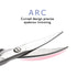 LIVINGO Premium Curved and Rounded Nose Hair Scissors for Men, 2 PC Set for Beard, Mustache, Ear, Facial Hair