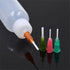 Xmasir Jagua Henna Applicator Bottles Kit for Tattoo Body Paint, Multi-Purpose Precision Set, 4 Pcs