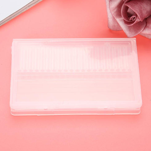 Nail Drill Bit Case Holder, 20 Slots Organizer Displayer Stand for Manicure Tool, Nail File Bit Case