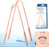 Set of 2 Pure Copper Metal Tongue Cleaner Pack, Easy to Use Ayurvedic Tongue Scrapers for Better Oral Hygiene
