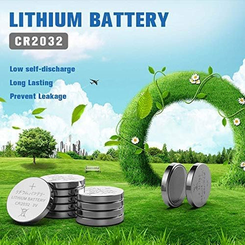 GutAlkaLi CR2032 Lithium 3V Battery, Electronic Coin Cell Button for Toys, 40 Pcs