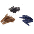 yueton 36pcs Black Blue Brown Glossy Snap Prong Clips, Bendy Hair Clips Barrettes for Ladies Girls