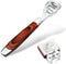 Stainless Steel Callus Shaver Pedicure Dead Skin Remover, Heel Razor with Wooden Handle & 10 Blades