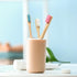 Y-Kelin Bamboo V-Shaped Orthodontic Toothbrush, Eco-Friendly Bamboo Toothbrush (3pcs) Soft Bristle (Pink Soft)