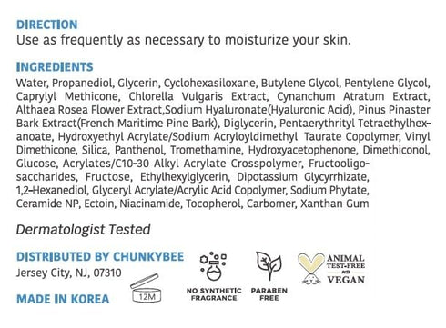 Decollage Hydrating Water Gel Travel Size Moisturizer 1.7 fl oz for Smooth Glowing Skin with Hyaluronic Acid