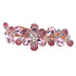Ruihfas Women Girls Crystal Rhinestone Flower Pattern Hair Spring Clip - Sweet Hair Accessories (Pink)