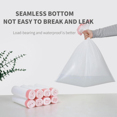 Ultra Strong Unscented Tall Kitchen Trash Bags, 13 Gallon, White, 80 Count