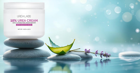 Urea Cream 10% Skin Care Moisturizer with Salicylic Acid, Aloe Vera Gel, Jojoba Oil, 150ml