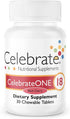 Celebrate Vitamins CelebrateONE 18 Chewables, 18mg Iron - One A Day Bariatric Multivitamin, Essential Vitamins &