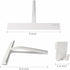 Shower Squeegee 9" with Silicone Hook, All Purpose for Shower Glass Door, Bathroom Tiles, and Car Windows
