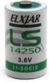 (2-Pack) 3.6V 1/2AA LS14250 Lithium for SAFT Water Meter, Electricity Meter, Gas