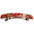Japanese Kyoto Chirimen Barette Hair Clip/Clasp, Red/Pink