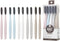 Wangta Soft Toothbrush, 10 Pack (Charcoal), Best Manual Toothbrush for Sensitive Gums and Teeth