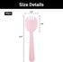 EUSOAR Disposable Sporks, 100pcs 4.5"x1.3" Plastic Sporks, Heavy Duty Heavyweight Disposable Utensils Silverware Set Individually Wrapped Fork Spoon for Party Bulk Wedding Birthday Gathering-Pink by EUSOAR