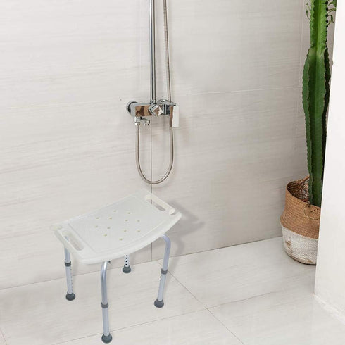 Sihand 14 21 Portable Shower Stool, Adjustable Shower Chair, Medical Tool Anti-Slip Bathtub Seat Bench, Height is