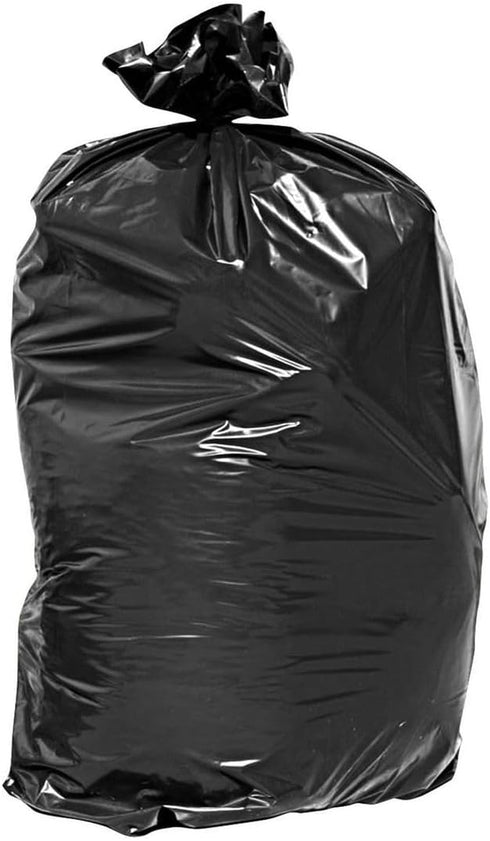 QQOUTLET 50-60 2 43"x48"Can (50 Gallon Heavy Duty Trash Can Bags - Mil Thickness, stretchable, Leak Proof, Black large