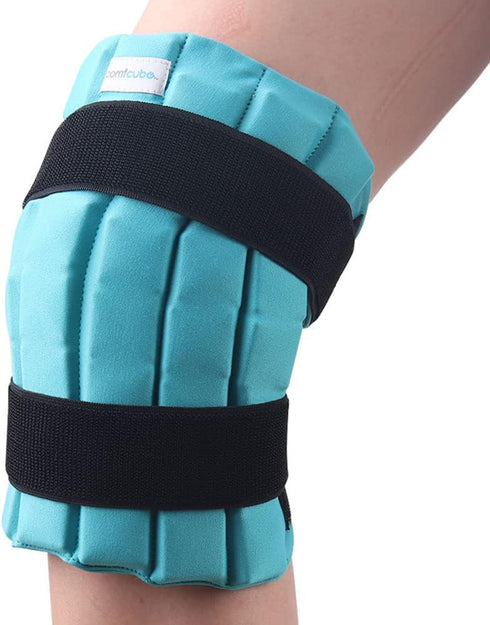 Ice Pack for Knee After Surgery - 2 Hours Long Lasting Cold Therapy Flexible Wrap for Knee Injuries, Pain Relief, Green