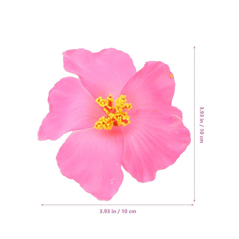 Lurrose 9 Pcs Hawaii Flower Hair Clip, Hibiscus Hair Clips for Beach Party Wedding (Random Color)