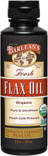 Barlean's Organic Flaxseed Oil Liquid | 7,640mg ALA Omega 3 Fatty Acid Supplement | Vegan & Gluten Free from Fresh Cold