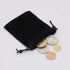 HRX Package Little Velvet Drawstring Pouches, 20pcs Black Velvet Bags for Jewelry Small Gift (3x4 inches)