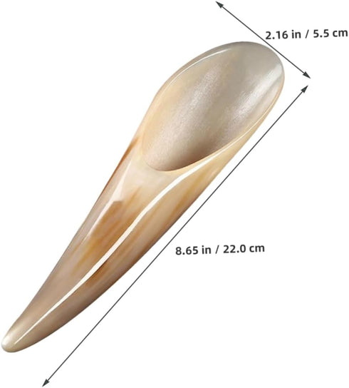 Natural Buffalo Horn Gua Sha Scraper Tool for Scalp Massage Smooth Tissue Massager for Myofascial Release for Neck
