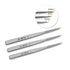 KADS 3 pcs Nail Art Brushes Set Liner Striping Brush for Strokes Details Painting, Blending, Elongated Lines