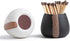 Ceramic Match Holders with Striker - Set of 2, Decorative Modern Home Decor Gifts, Matches NOT included