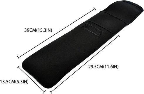 Curling Iron Flat Iron bag Protective cover Waterproof Heat Resistant case - Hair Styling Tools Hair Straightener Protective Sleeve Travel bag Black