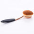 Yoseng Foundation Brush for Liquid Makeup, Rose Gold Oval Face Brush with Cover and Egg Cleaner for Flawless Application