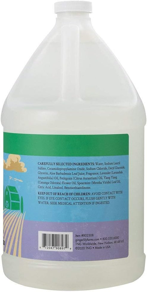 Ginger Lily Farms Botanicals Plant-Based Liquid Dish Soap - Concentrated Formula with Max Grease Cleaning Power - 1