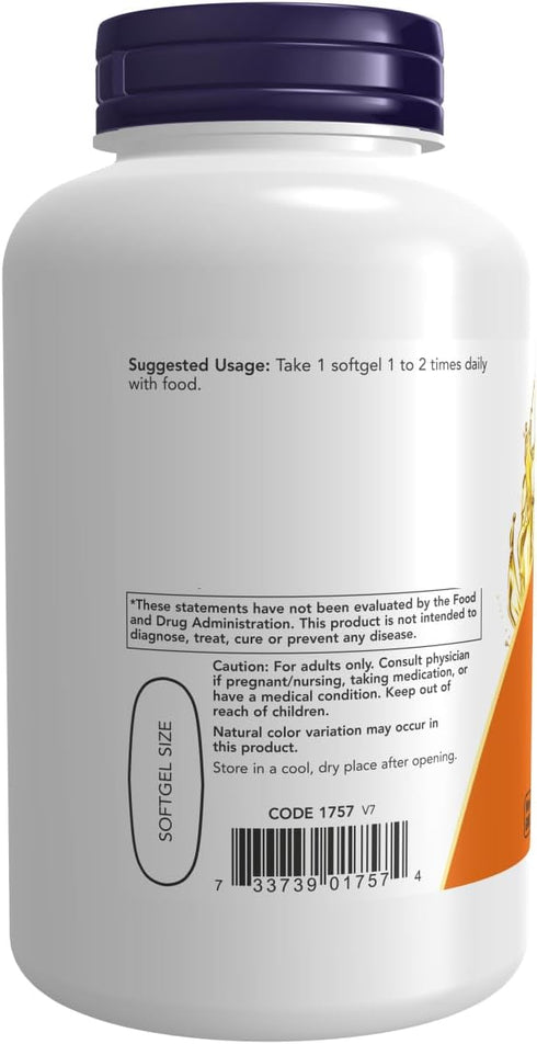 NOW Supplements Super Primrose 1300 mg, Naturally Occurring GLA, 120 Softgels