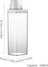 Hoghaki Transparent Washing Powder Storage Box | Laundry Detergent Dispenser | Laundry Powder Clear Organizer, Reusable