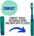 Dental Travel Kit, Travel Toothbrush, Toothpaste, Mouthwash and Floss in Reusable Zipper Pouch