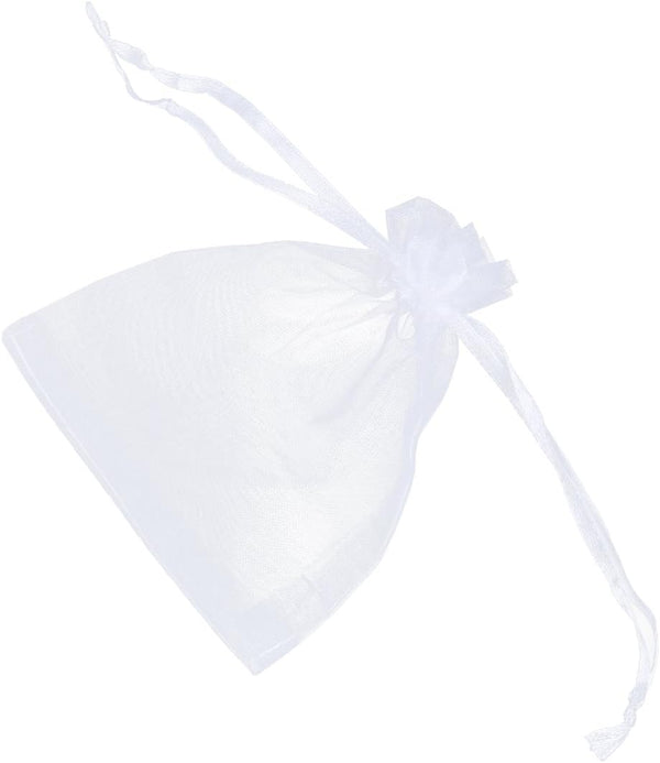 Organza Drawstring Pouches Bags - ReNext, White