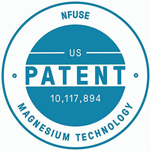 nfuse Natural Magnesium Roll-on Deodorant, Patented Delivery Technology, Fragrance Free, Unscented Calm