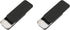 2Pack Mini Dental Floss Case, Portable Floss Dispenser, Refillable Glide Floss for Travel (Black)