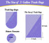3 Gallon 80pcs+10pcs Small Clear Trash Bags - Strong Plastic Garbage Bags for Bathroom Trash Can Liners