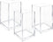 3 Pack Clear Acrylic Cosmetic Pencil Pen Holder Cup, Clear Makeup Brush Storage for Desk Organization